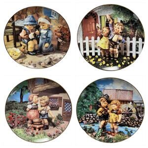 Lot of 4 MI Hummel Danbury Mint Little Companions Vintage Collector Plates